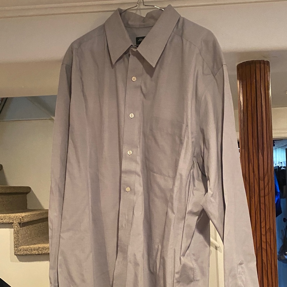 Eddie Bauer Light Gray Dress Shirt